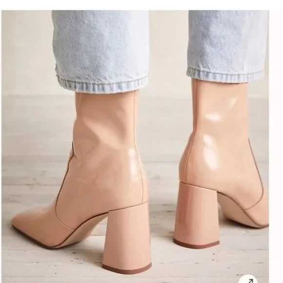 Free People by Jeffrey Campbell Candy Land Ankle Boots Women block heels 11 - Picture 1 of 14